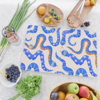 Blue Snakes Pattern Cutting Board Gallery Image 2