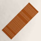 Spotted, African Pattern, in Terracotta Yoga Mat Gallery Image 1
