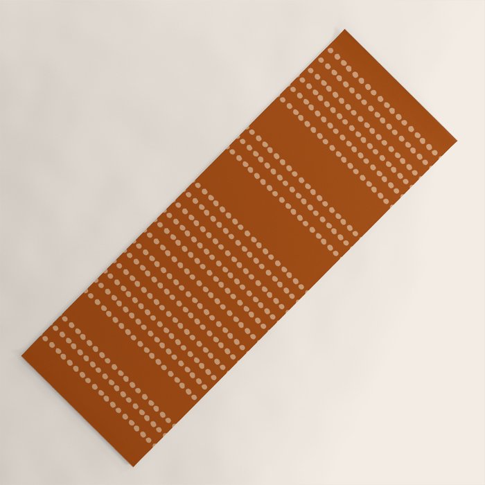 Spotted, African Pattern, in Terracotta Yoga Mat Gallery Image 1