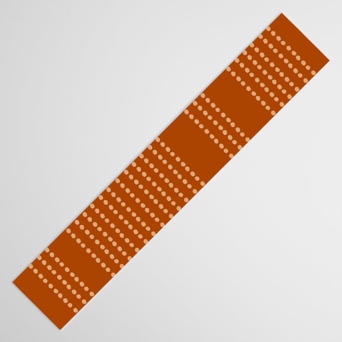 Spotted, African Pattern, in Terracotta Table Runner Gallery Image 3