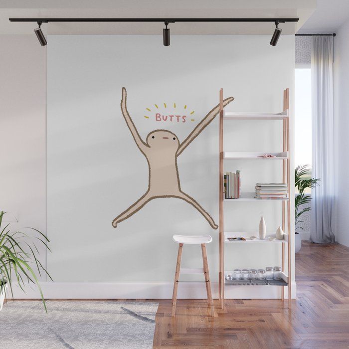 Honest Blob - Butts Wall Mural Gallery Image 1