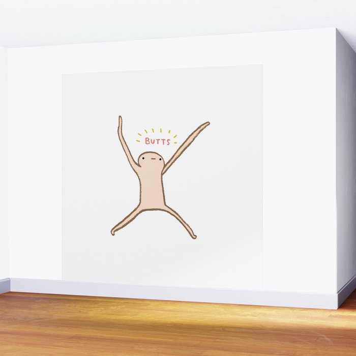 Honest Blob - Butts Wall Mural Gallery Image 2