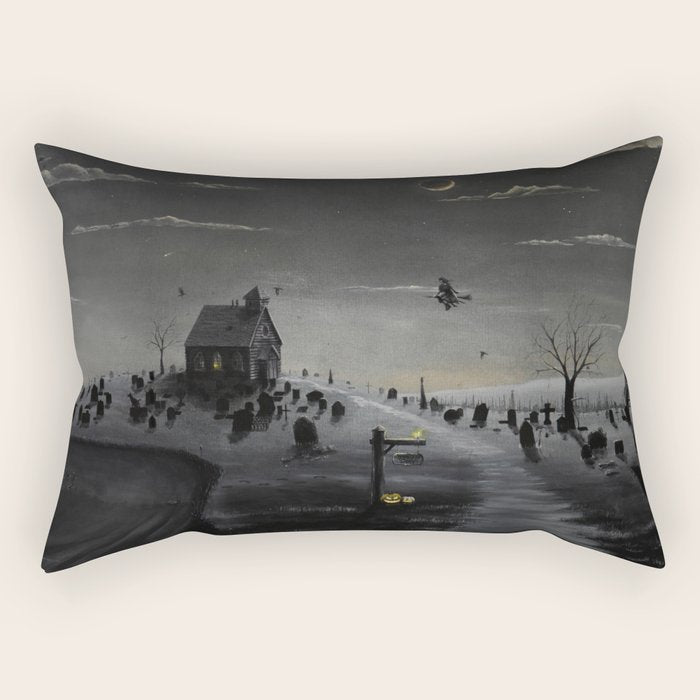 Halloween 2023 Graveyard Rectangular Pillow Gallery Image 2