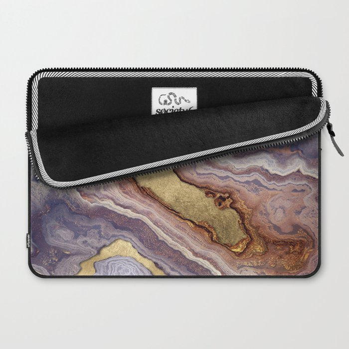 Mauve Agate Laptop Sleeve Gallery Image 2