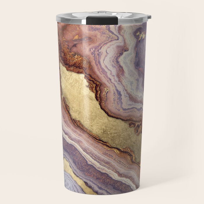 Mauve Agate Travel Mug Gallery Image 1