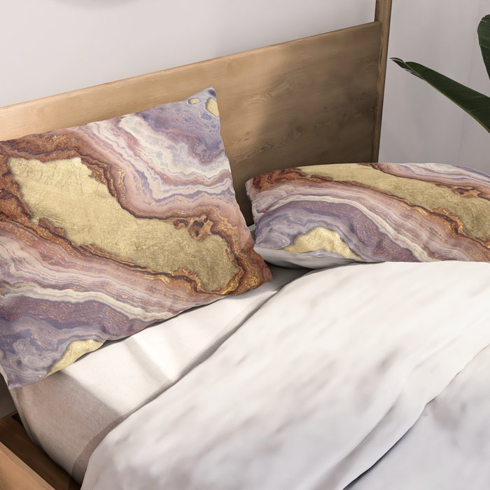 Mauve Agate Pillow Sham Gallery Image 2