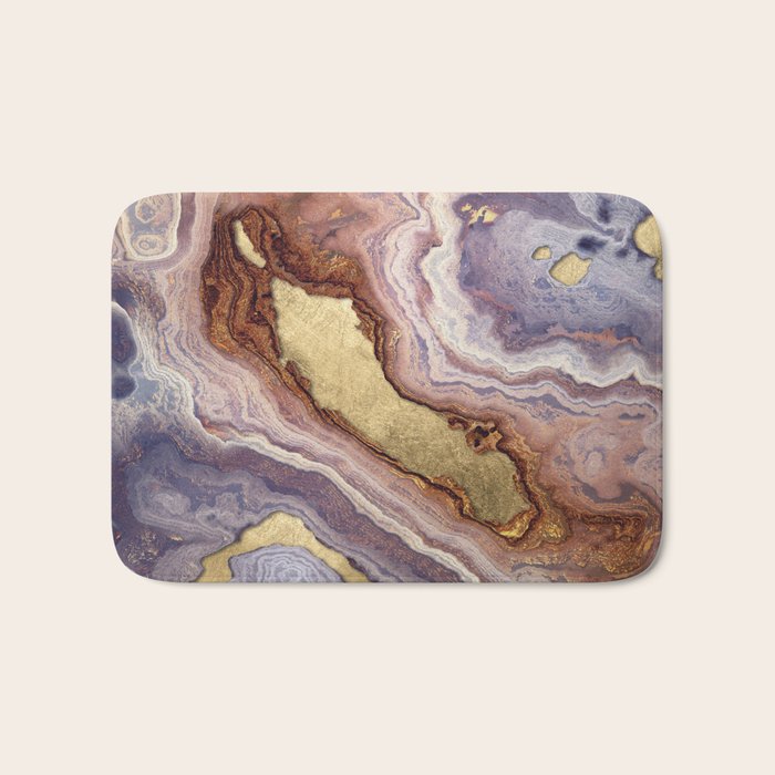Mauve Agate Bath Mat Gallery Image 1