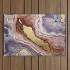 Mauve Agate Outdoor Rug Gallery Image 1