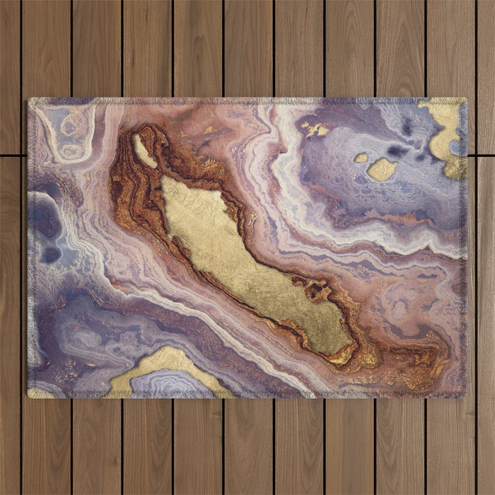 Mauve Agate Outdoor Rug Gallery Image 1