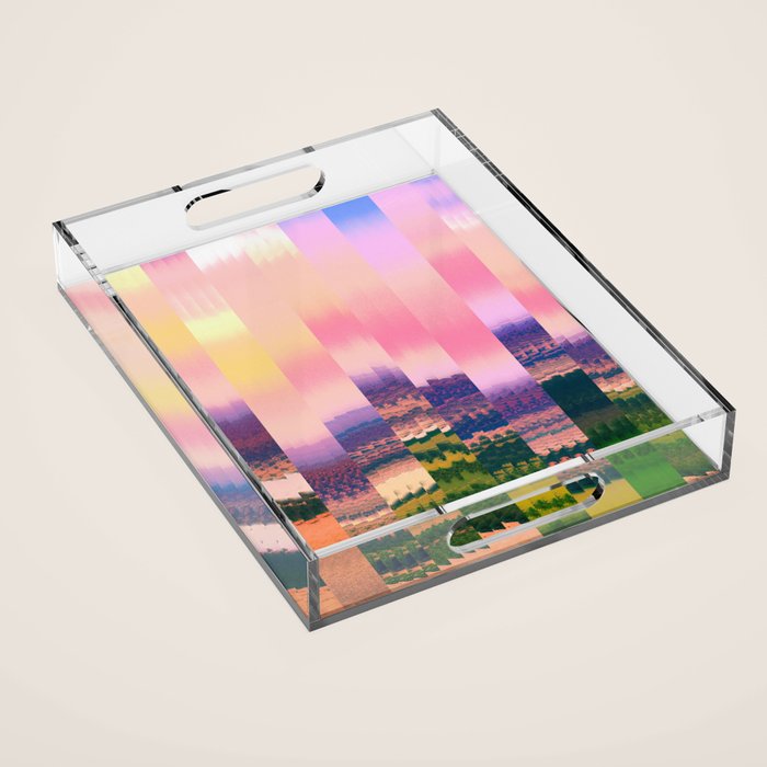 Ikat Landscape Acrylic Tray Gallery Image 1