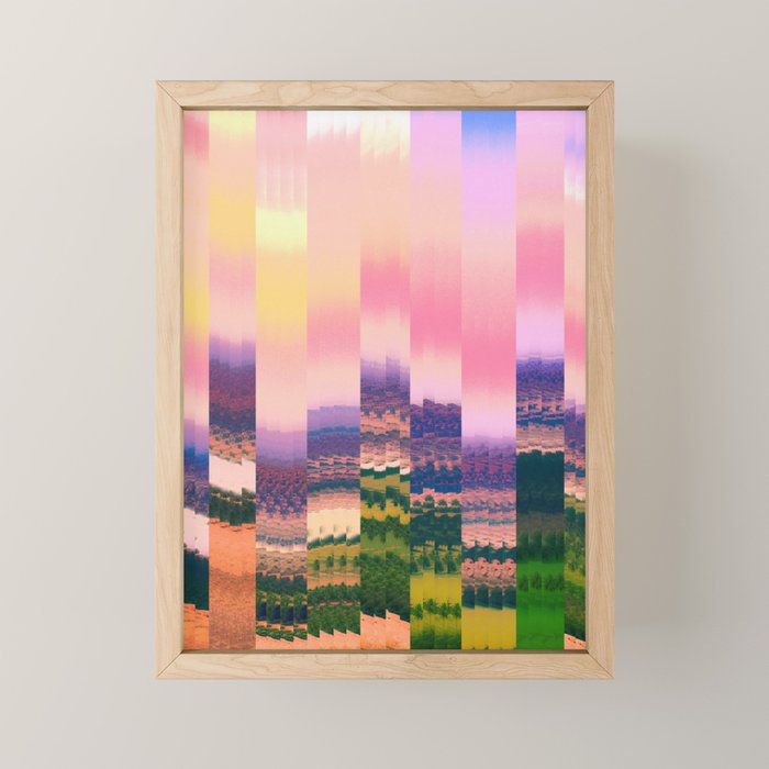 Ikat Landscape Mini Art Print Gallery Image 1