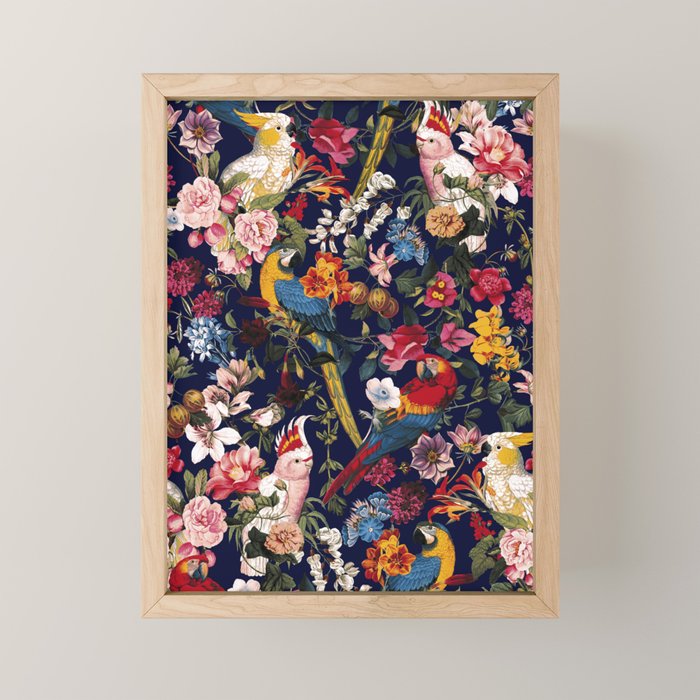 Tropical Birds of the Jungle Mini Art Print Gallery Image 1