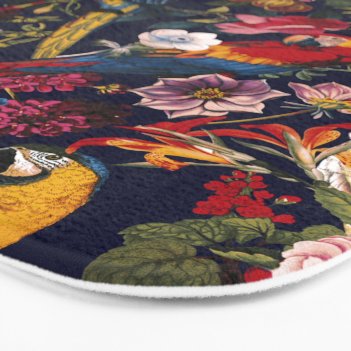 Tropical Birds of the Jungle Bath Mat Gallery Image 3
