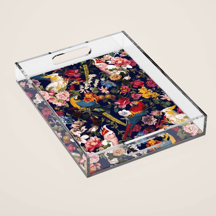 Tropical Birds of the Jungle Acrylic Tray Gallery Image 1