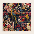 Tropical Birds of the Jungle Wood Wall Art Gallery Image 1