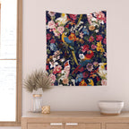 Tropical Birds of the Jungle Wall Tapestry Gallery Image 2