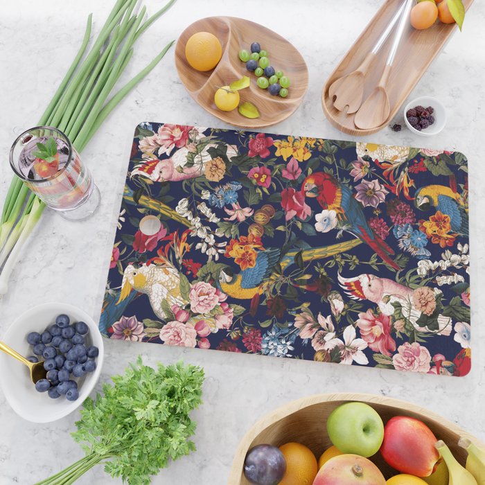 Tropical Birds of the Jungle Cutting Board Gallery Image 2