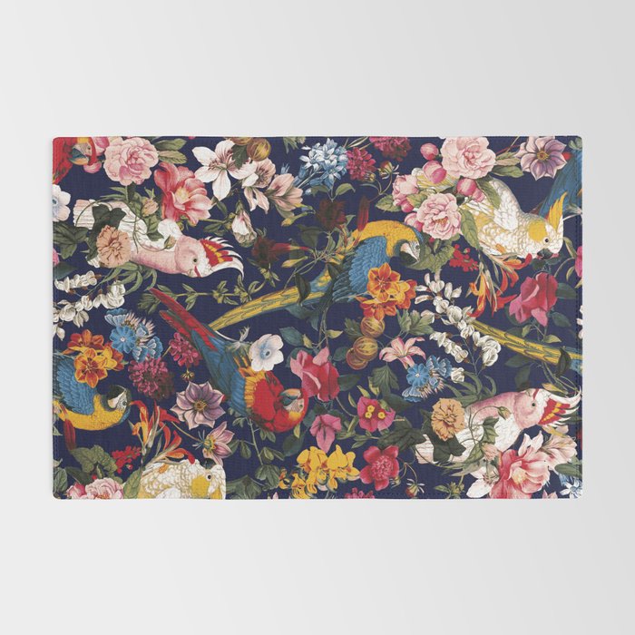 Tropical Birds of the Jungle Rug Gallery Image 2
