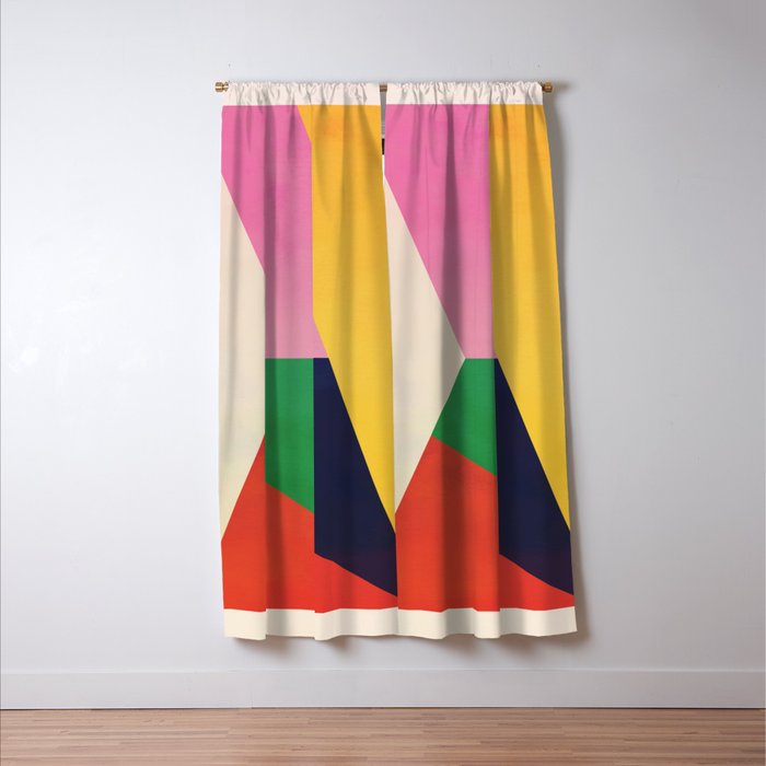 Geometric Shapes 120 Window Curtain Gallery Image 3