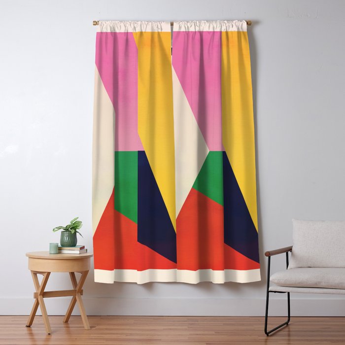 Geometric Shapes 120 Window Curtain Gallery Image 1