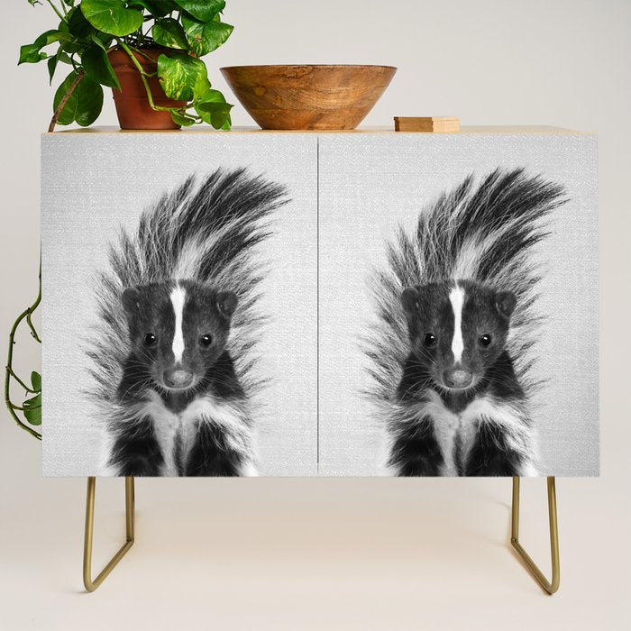 Skunk - Black & White Credenza Gallery Image 1