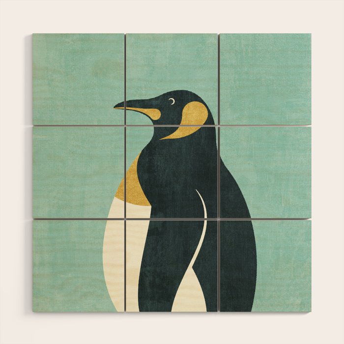 FAUNA / Emperor Penguin Wood Wall Art Gallery Image 1