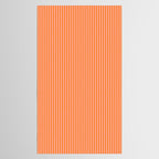 Fine Stripes Narrow Vertical Stripe Pattern in Pink and Orange Tablecloth Gallery Image 2