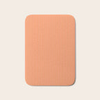 Fine Stripes Narrow Vertical Stripe Pattern in Pink and Orange Bath Mat Gallery Image 1