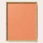 Fine Stripes Narrow Vertical Stripe Pattern in Pink and Orange Serving Tray Gallery Image 1