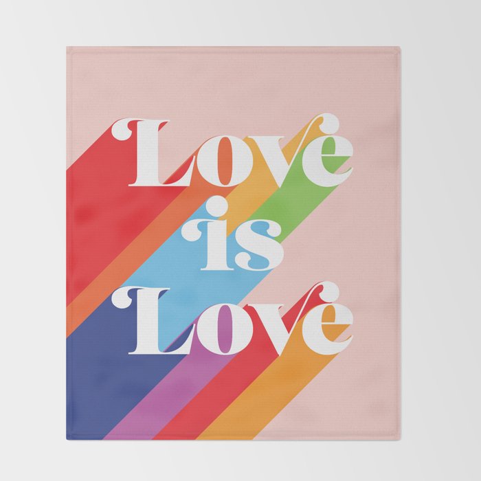 Love is Love Theme Throw Blanket Gallery Image 2