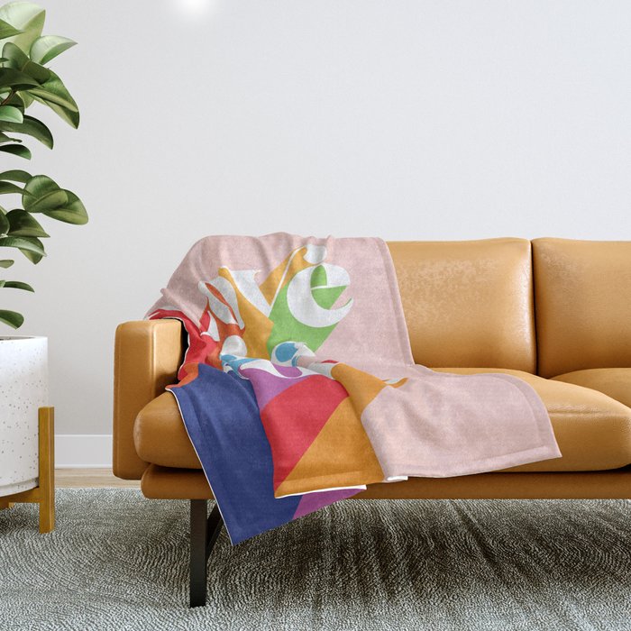 Love is Love Theme Throw Blanket Gallery Image 1