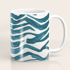 Zebra Print - Teal Palette Coffee Mug Gallery Image 1
