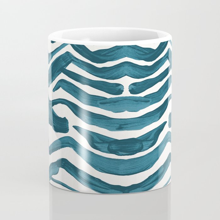 Zebra Print - Teal Palette Coffee Mug Gallery Image 4