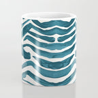 Zebra Print - Teal Palette Coffee Mug Gallery Image 4