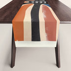 Abstract Octopus with Retro Lines Table Runner Gallery Image 1