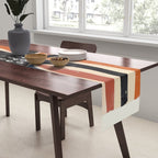 Abstract Octopus with Retro Lines Table Runner Gallery Image 2