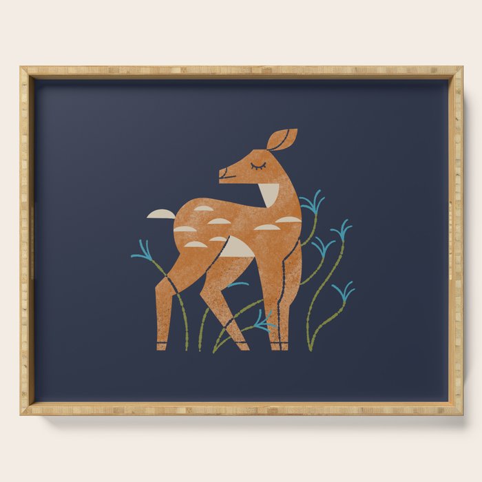 Spring Fawn Serving Tray Gallery Image 1
