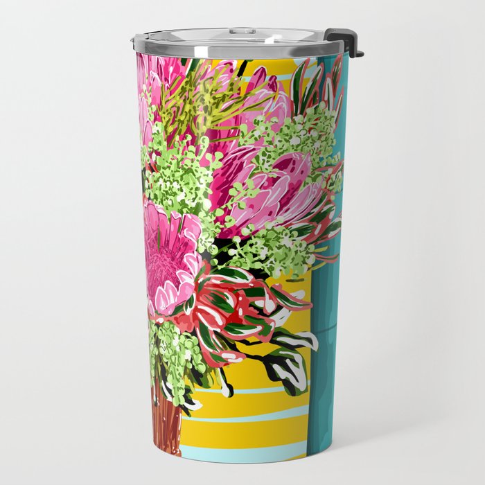The Good Vibes Flower Pot Travel Mug Gallery Image 2