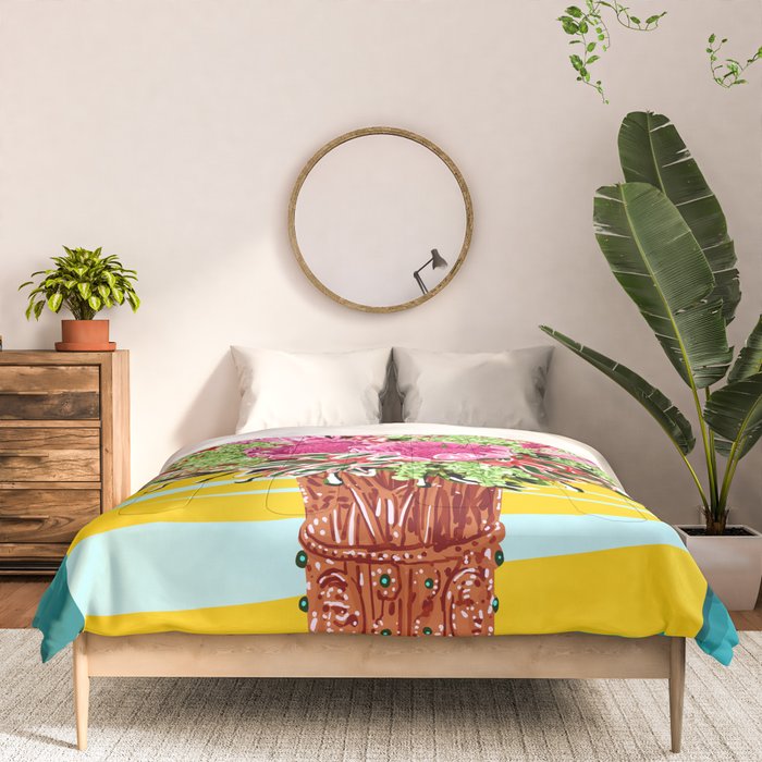 The Good Vibes Flower Pot Comforter Gallery Image 3