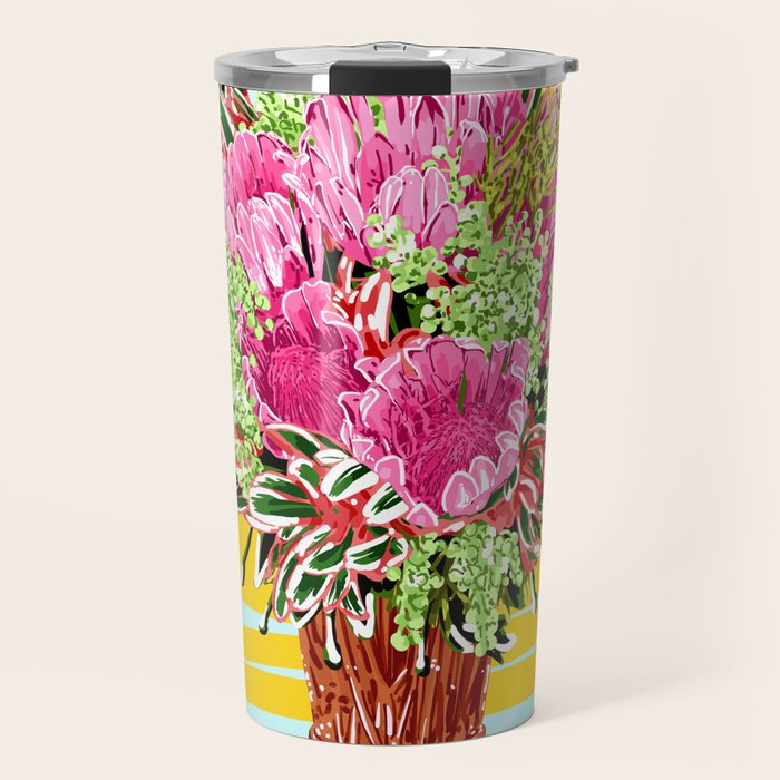 The Good Vibes Flower Pot Travel Mug Gallery Image 1