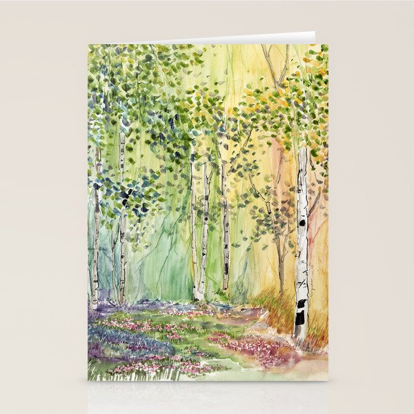 4 season watercolor collection - spring Stationery Card Gallery Image 1