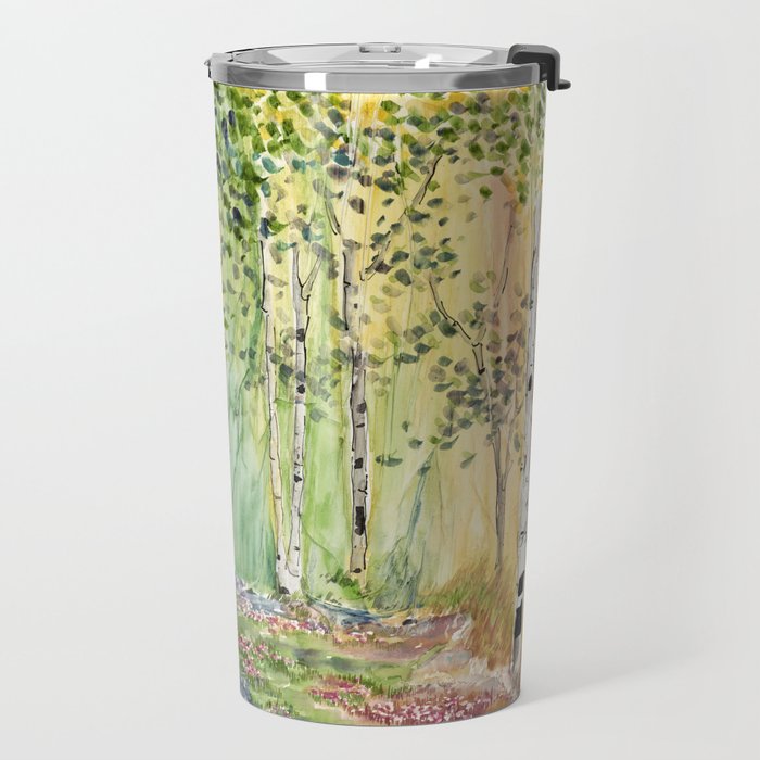 4 season watercolor collection - spring Travel Mug Gallery Image 2