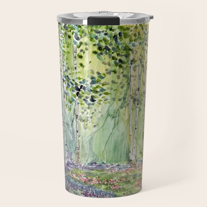 4 season watercolor collection - spring Travel Mug Gallery Image 1