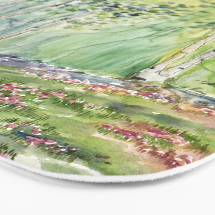 4 season watercolor collection - spring Bath Mat Gallery Image 3