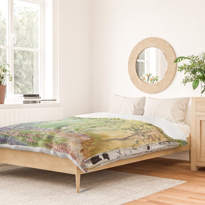 4 season watercolor collection - spring Duvet Cover Gallery Image 2