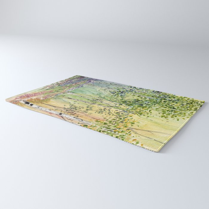 4 season watercolor collection - spring Rug Gallery Image 3