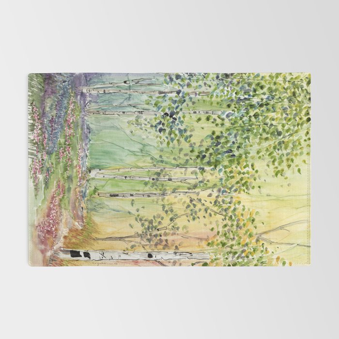 4 season watercolor collection - spring Rug Gallery Image 2