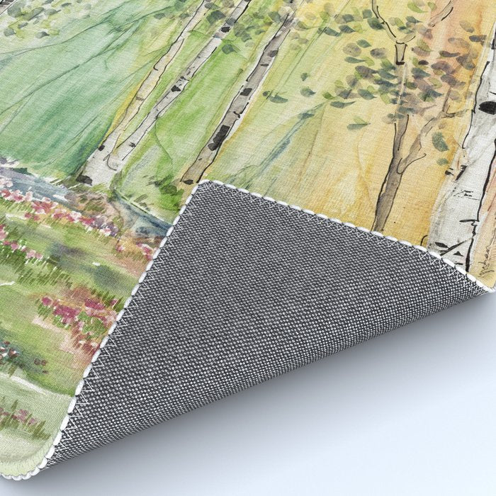 4 season watercolor collection - spring Rug Gallery Image 4