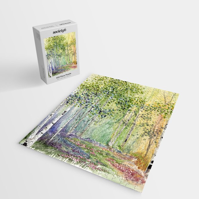 4 season watercolor collection - spring Jigsaw Puzzle Gallery Image 2