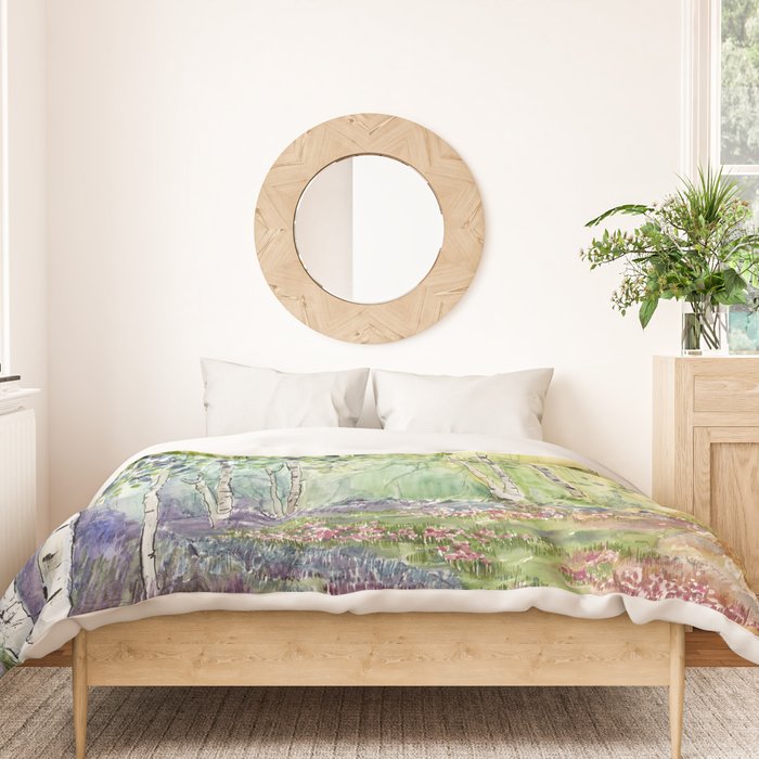 4 season watercolor collection - spring Duvet Cover Gallery Image 3